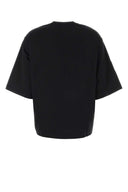 Dolce & Gabbana Black Twill And Jersey T Shirt