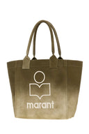 Isabel Marant Petit sac cabas Yenky en toile kaki