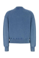 Isabel Marant Etoile Air Force Blue Cotton Blend Moby Sweatshirt