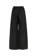 The Row Black Silk Gala Wide Leg Pant