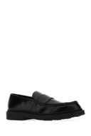 Jil Sander Black Leather Loafers