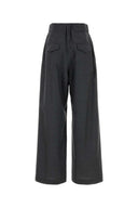 Jil Sander Embroidered Wool Wide Leg Pant