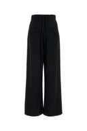 Jil Sander Black Crepe Wide Leg Pant