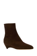 Jil Sander Brown Suede Ankle Boots