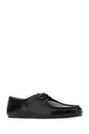 Jil Sander Black Leather Hood Lace Up Shoes