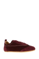 Jil Sander Tyrian Purple Velvet And Suede Etage Sneakers