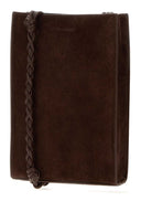 Jil Sander Brown Suede Small Tangle Shoulder Bag