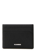 Jil Sander Black Leather Card Holder