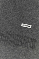 Jil Sander Dark Grey Wool Scarf