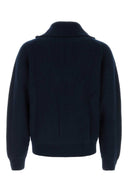 Jil Sander Navy Blue Wool Polo Shirt
