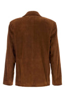 Golden Goose Deluxe Brand Brown Suede Robyn Blazer