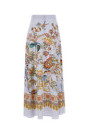 Etro Printed Silk Skirt