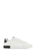 Dolce & Gabbana White Leather Portofino Sneakers