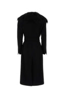 Blumarine Black Wool Blend Coat