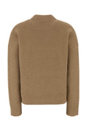 Maglione Ami in misto alpaca stretch color cammello