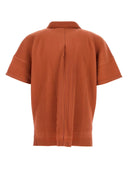 Homme Plisse' Issey Miyake oranje polyester overhemd