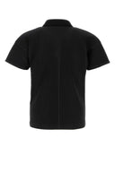 Homme Plisse' Issey Miyake Black Polyester Polo Shirt
