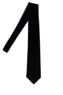 Giorgio Armani Midnight Blue Stretch Velvet Tie