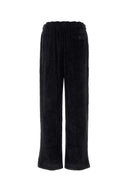 Giorgio Armani houtskool corduroy broek met wijde pijpen