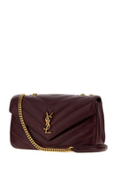 Borsa a spalla Lou Lou media Saint Laurent in pelle bordeaux