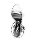 Tom Ford Padlock Leather Heel Sandals