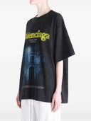 T Shirt Balenciaga in cotone stampato