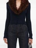 Self Portrait Shearling Cardigan