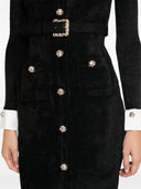 Self Portrait Chenille Long Dress