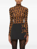 Pucci bedruckter Rollkragenpullover