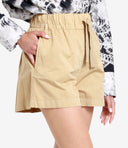 Shorts Semicostura Marrón