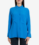 Chemises semi-sitrées bleues
