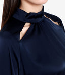 Camisas de semicoutura azul