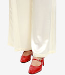 Erika Cavallini Semi Couture pantalones crema