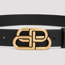 Balenciaga Leather Bb Belt