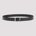 Saint Laurent Grained Calf Leather Belt