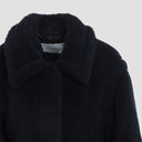 Max Mara Fuggito Short Blue Teddy Coat