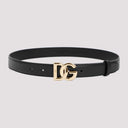 Cintura in pelle con logo Dolce & Gabbana