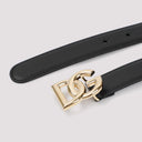 Cintura in pelle con logo Dolce & Gabbana
