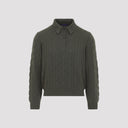 Ralph Laurent Collection Cable Knit Polo Sweater