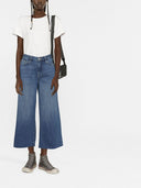 Golden Goose Golden W`s Slim T Shirt Distressed Cotton Jersey