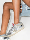 Golden Goose Mid Star Laminated Upper And Spur Suede Star And Wave