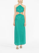 Oseree Lumiere Or Gem Cut Out Dress