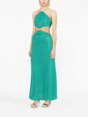 Oseree Lumiere Or Gem Cut Out Dress