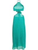 Oseree Lumiere Or Gem Cut Out Dress