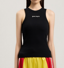 Palm Angels Classic Logo Fitted Tank Top