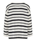 Mm Max Mara Locusta Pullover in Weiß und Blau