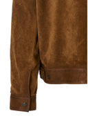 Dsquared2 Knit Collar Suede Jacket