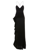 Alessandra Rich Crystal Silk Dress