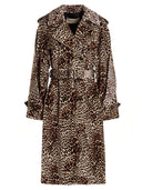 Alexandre Vauthier Leopard Velvet Trench