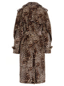 Alexandre Vauthier Leopard Velvet Trench